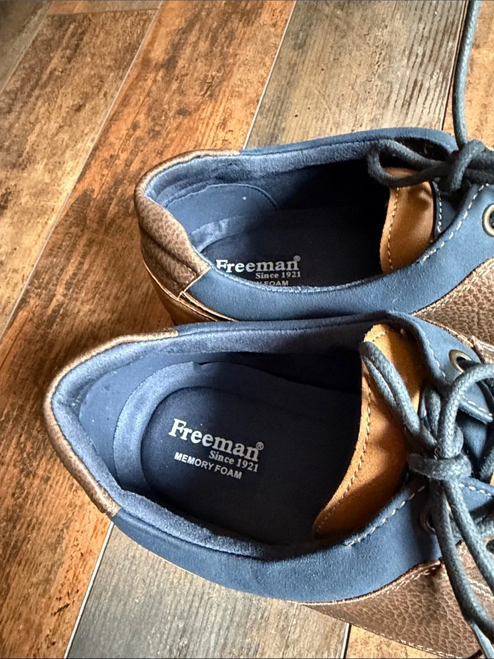 Freeman’s Men's Brown Casual Lace-Up Shoes - Comfortable Everyday Style Sz 13